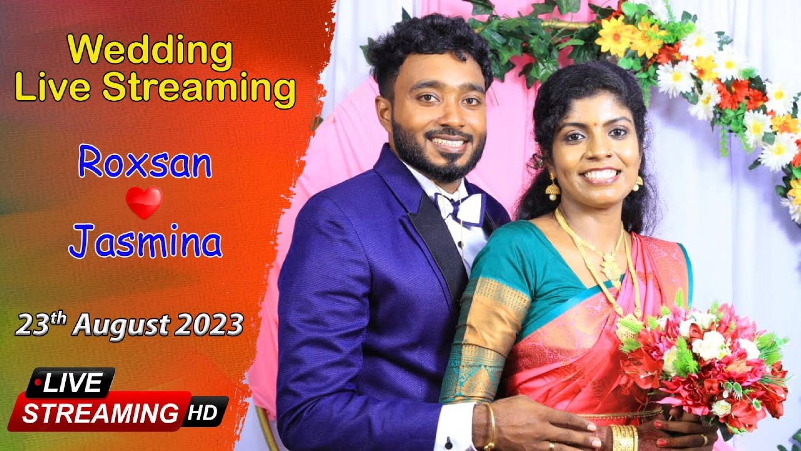 live Album Roxsan + Jasmina - Wedding Live Streaming - 23 August 2023